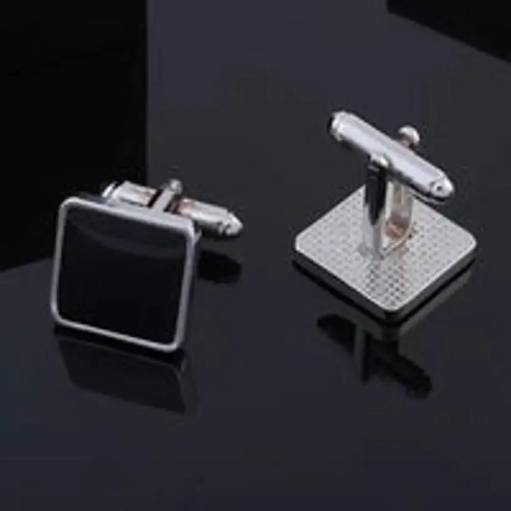 Black Enamel Cufflinks